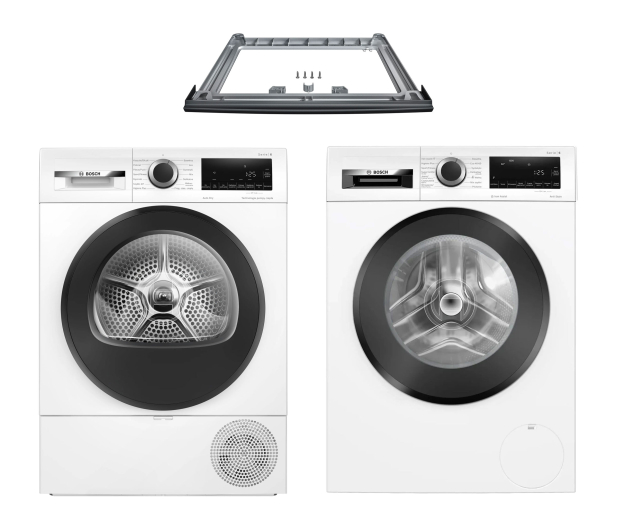 ZESTAW Bosch Suszarka WQG243DKPL+Pralka WGG242ZKPL+Łącznik WTZ2741 - 1551487 - zdjęcie